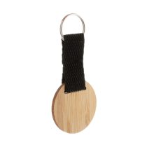Stropp bamboo keyring, round