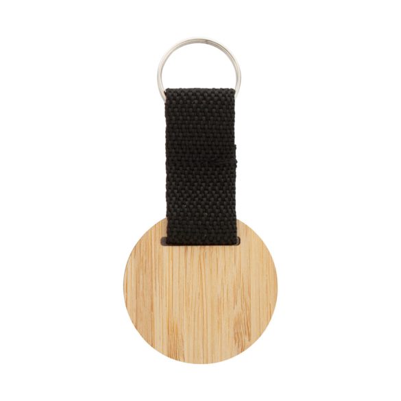 Stropp bamboo keyring, round