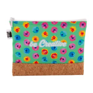 CreaBeauty Cork M RPET custom cosmetic bag