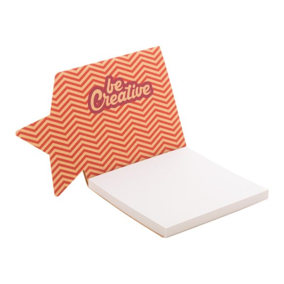 CreaStick Xmas Eco custom sticky notepad, star