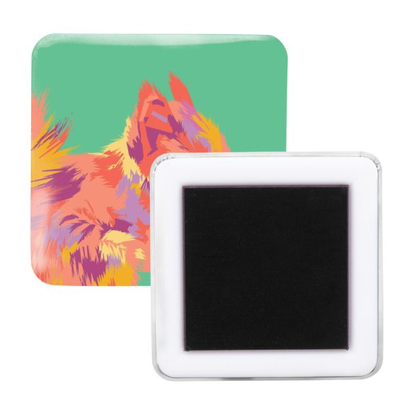 MagBadge Square pin button fridge magnet