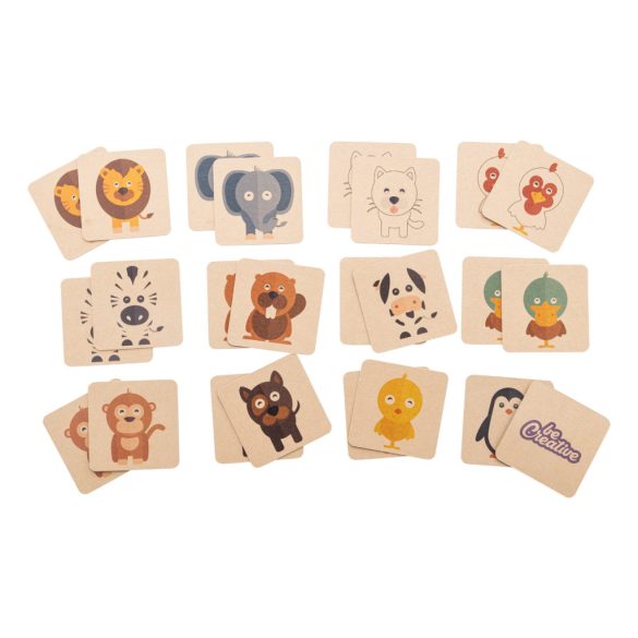 Minimor Eco custom memory game, animals