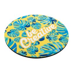 CreaFelt Drink Plus RPET felt coaster, circle