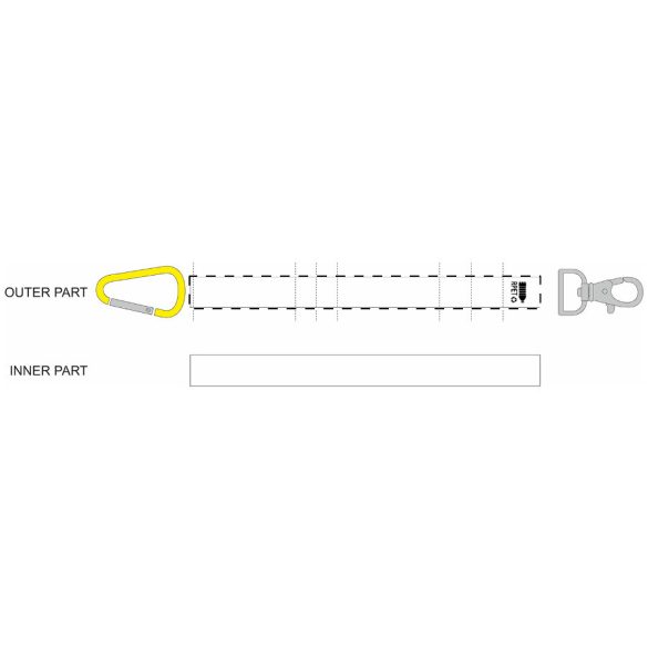 SuboRing Double custom RPET keyring
