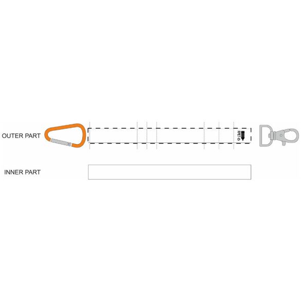 SuboRing Double custom RPET keyring