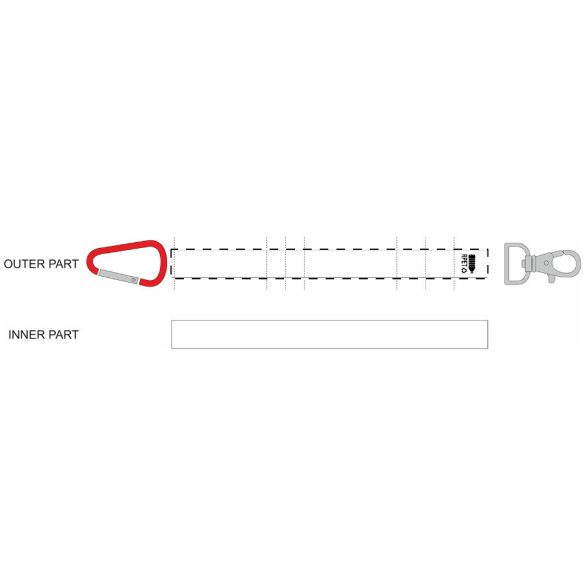 SuboRing Double custom RPET keyring