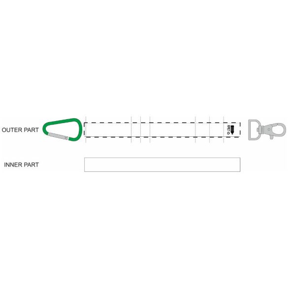 SuboRing Double custom RPET keyring