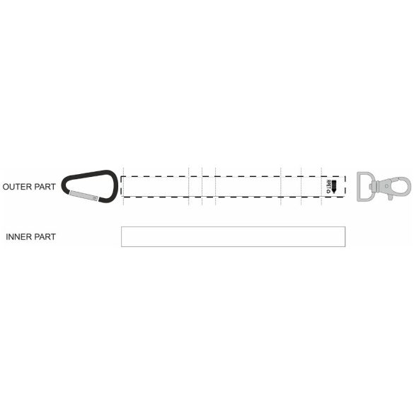 SuboRing Double custom RPET keyring