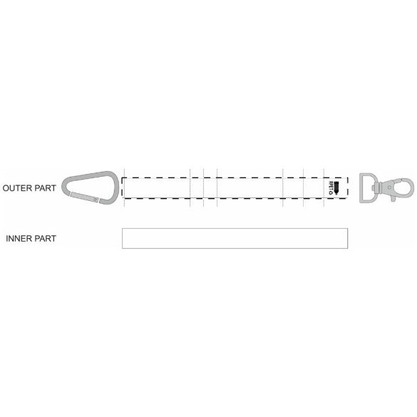 SuboRing Double custom RPET keyring