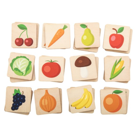 Immermor memory game, fruits and veggies