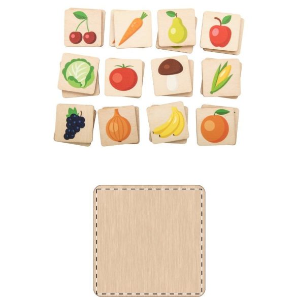 Immermor memory game, fruits and veggies