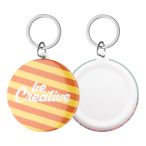 KeyBadge Maxi pin button keyring