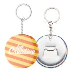 KeyBadge Bottle pin button keyring