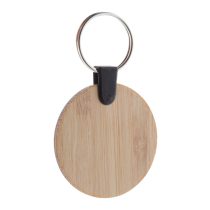 Bambry bamboo keyring, round