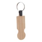 BooCart EU bamboo trolley coin keyring