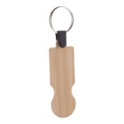 BooCart EU bamboo trolley coin keyring