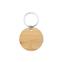 Sonek bamboo keyring, round