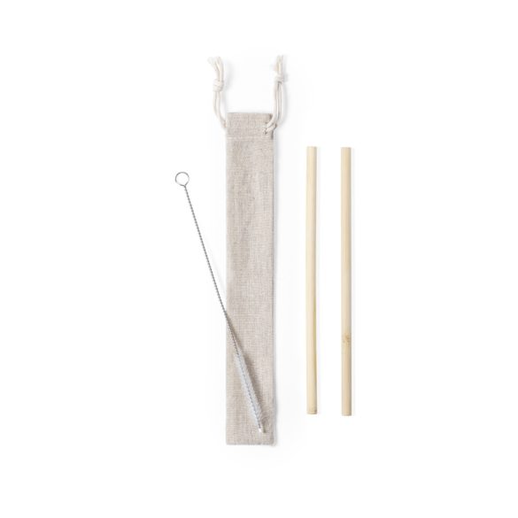 Piltu bamboo straw set