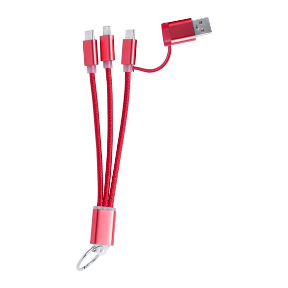 Frecles keyring USB charger cable