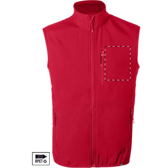 Shelles RPET softshell vest