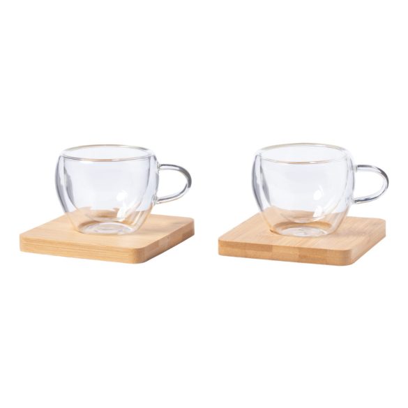 Gladen glass espresso cup set