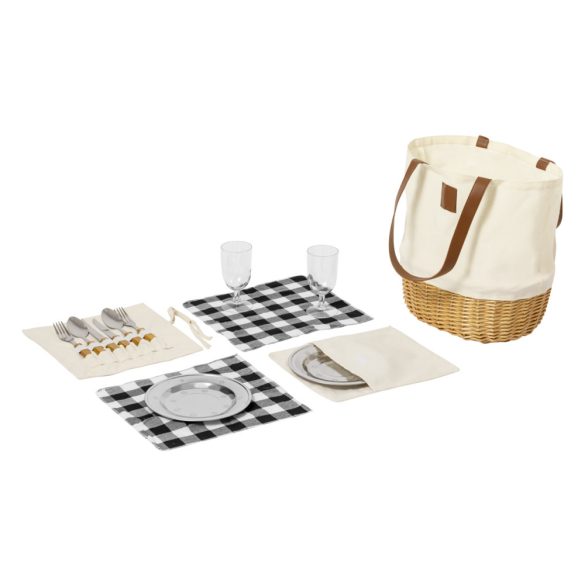 Laudan wicker picnic basket