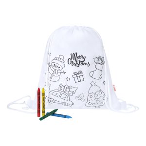 Taky colouring Christmas drawstring bag