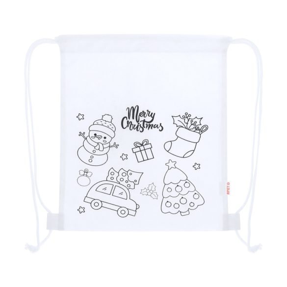 Taky colouring Christmas drawstring bag