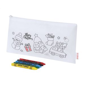 Flemenk colouring Christmas pencil case