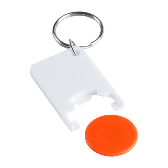 Zabax trolley coin keyring