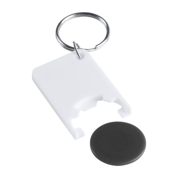 Zabax trolley coin keyring