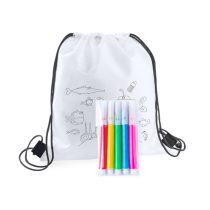 Backys colouring drawstring bag