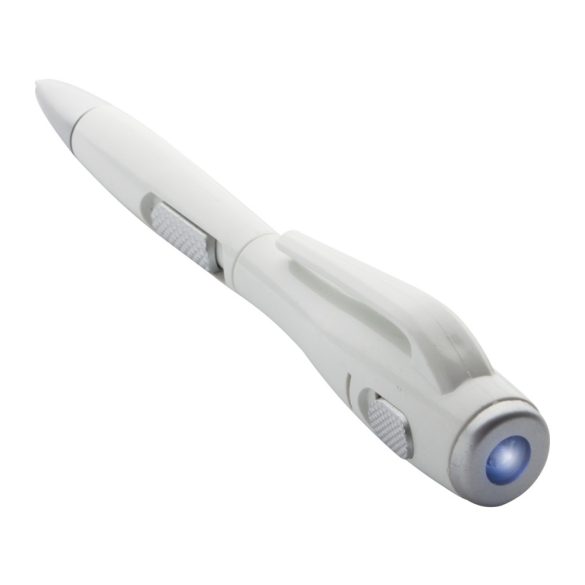 Senter ballpoint pen with flashlight