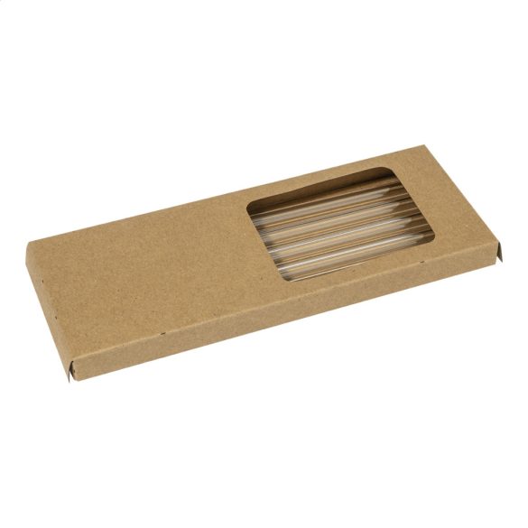 Borosip glass straw set