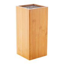 Santoku bamboo knife block