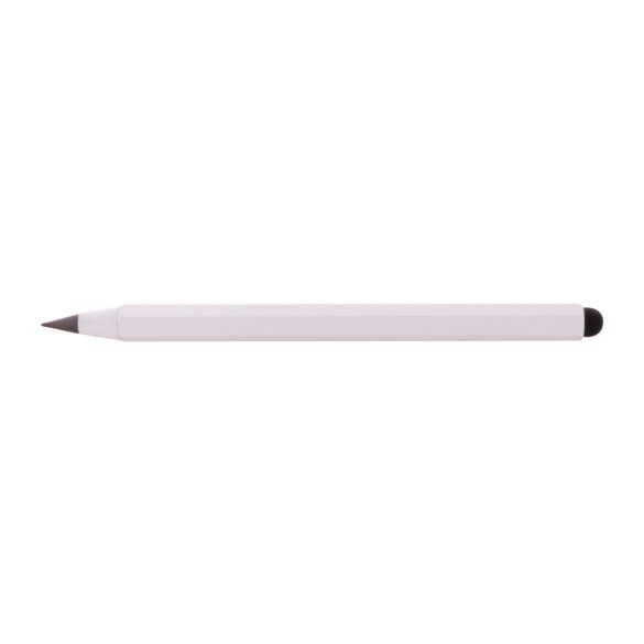 Ruloid inkless pen with ruler