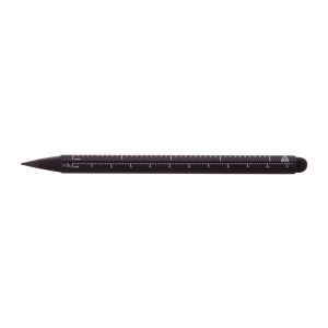 Ruloid inkless pen with ruler