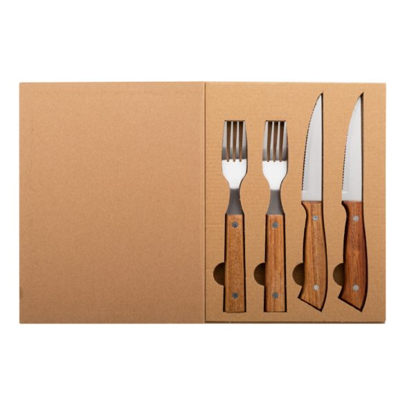 Tomahawk steak cutlery set