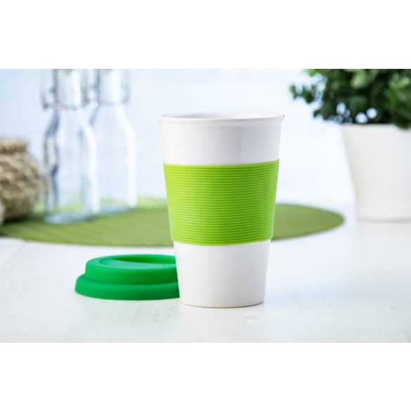 Soft Touch mug with silicone