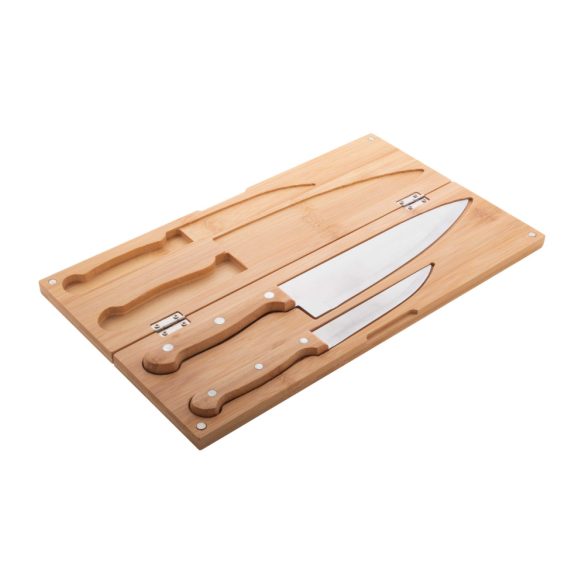 Sanjo bamboo knife set