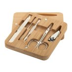 Manoky bamboo manicure set