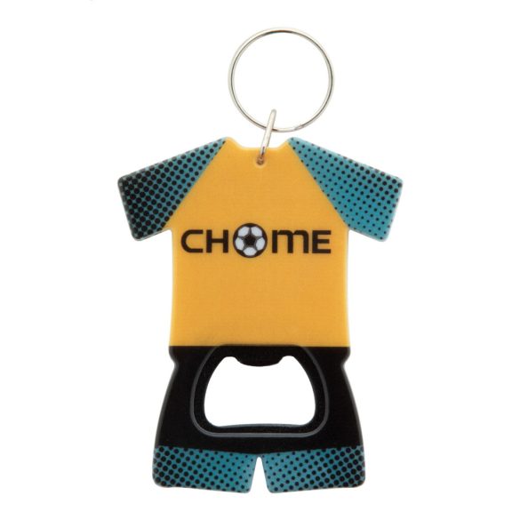 Soccer bottle opener keyring