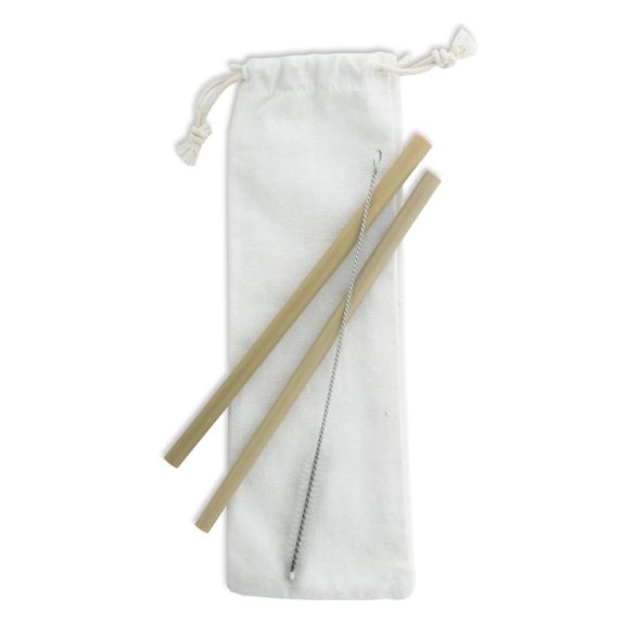 BooSip bamboo straw set