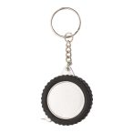 Wheel keyring with tape measure