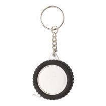 Wheel keyring with tape measure