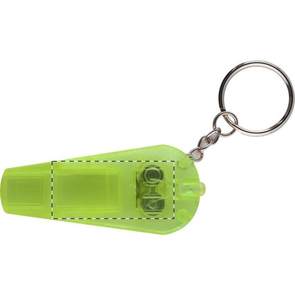 Coach keyring with whistle