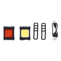 Cobik rechargeable bicycle light set