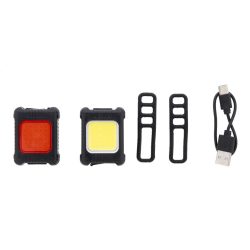 Cobik rechargeable bicycle light set