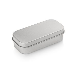 Tin box small for USB flash drive (without inset)