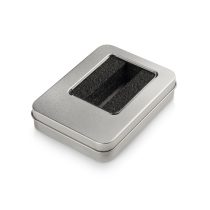 Large tin box for bigger USB flash drives (with inset)